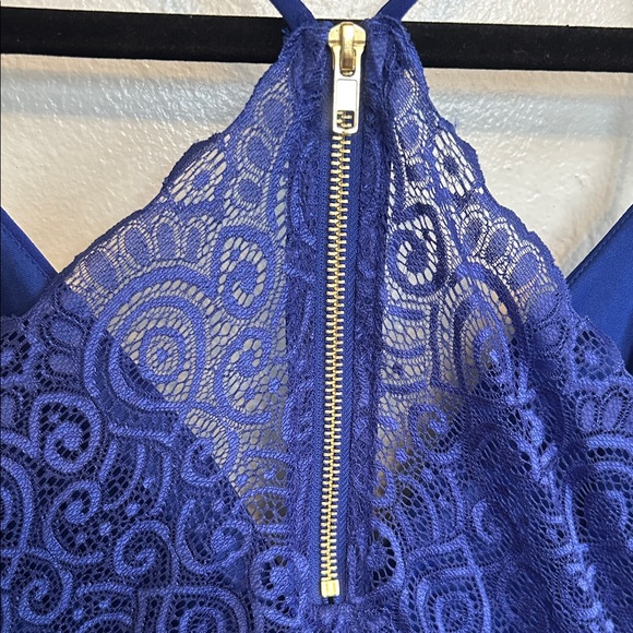 Emerald Sundae Royal Blue Asymmetrical Dress - Picture 5 of 11